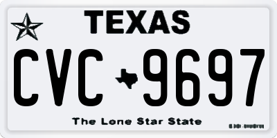 TX license plate CVC9697