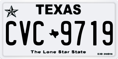 TX license plate CVC9719
