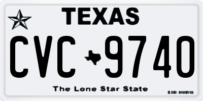TX license plate CVC9740