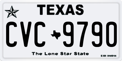 TX license plate CVC9790