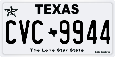 TX license plate CVC9944
