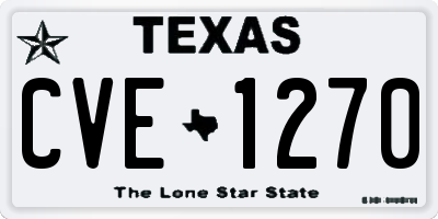 TX license plate CVE1270