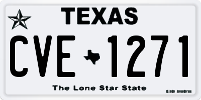 TX license plate CVE1271