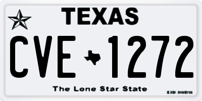 TX license plate CVE1272