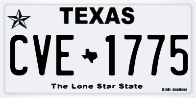 TX license plate CVE1775