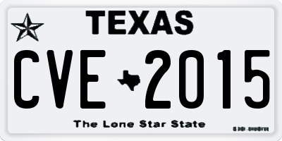 TX license plate CVE2015