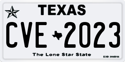 TX license plate CVE2023