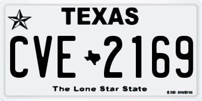 TX license plate CVE2169
