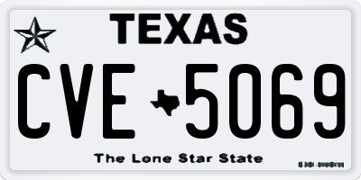 TX license plate CVE5069