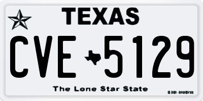 TX license plate CVE5129