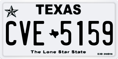 TX license plate CVE5159