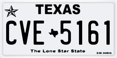 TX license plate CVE5161