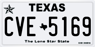 TX license plate CVE5169
