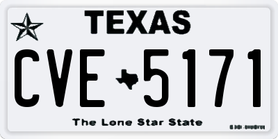 TX license plate CVE5171