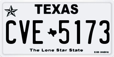 TX license plate CVE5173