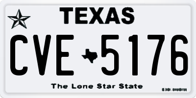 TX license plate CVE5176