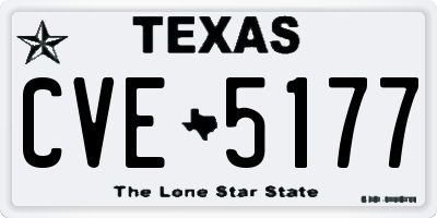 TX license plate CVE5177
