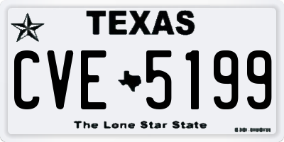 TX license plate CVE5199