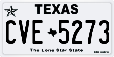 TX license plate CVE5273