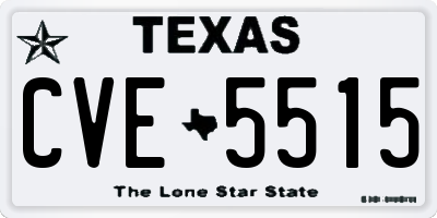 TX license plate CVE5515