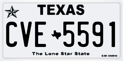 TX license plate CVE5591