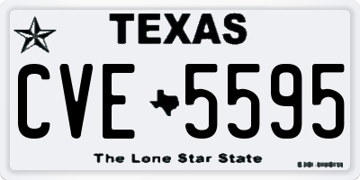 TX license plate CVE5595