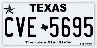 TX license plate CVE5695