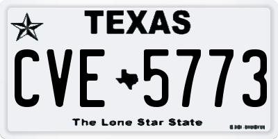 TX license plate CVE5773