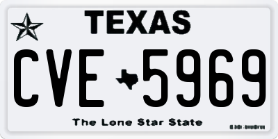 TX license plate CVE5969