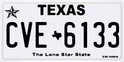 TX license plate CVE6133