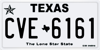 TX license plate CVE6161