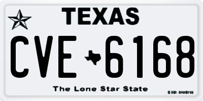 TX license plate CVE6168