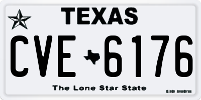 TX license plate CVE6176