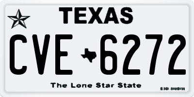 TX license plate CVE6272