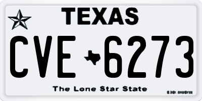 TX license plate CVE6273