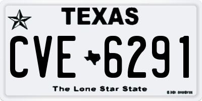 TX license plate CVE6291
