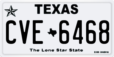 TX license plate CVE6468