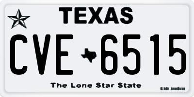 TX license plate CVE6515