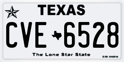 TX license plate CVE6528