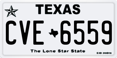 TX license plate CVE6559
