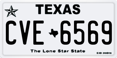 TX license plate CVE6569
