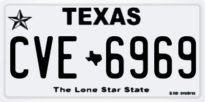 TX license plate CVE6969