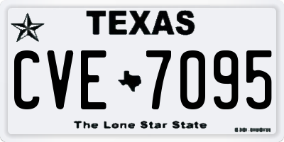 TX license plate CVE7095