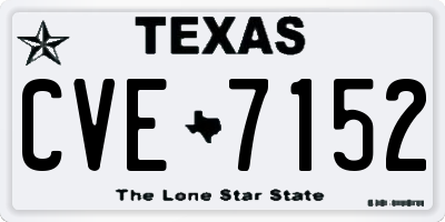 TX license plate CVE7152