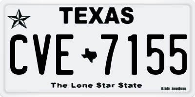 TX license plate CVE7155