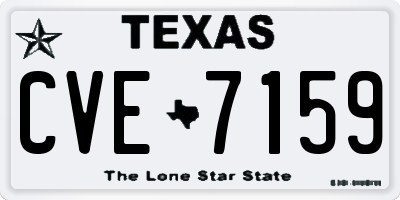 TX license plate CVE7159