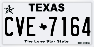 TX license plate CVE7164