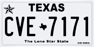 TX license plate CVE7171