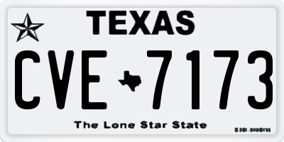 TX license plate CVE7173