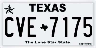 TX license plate CVE7175